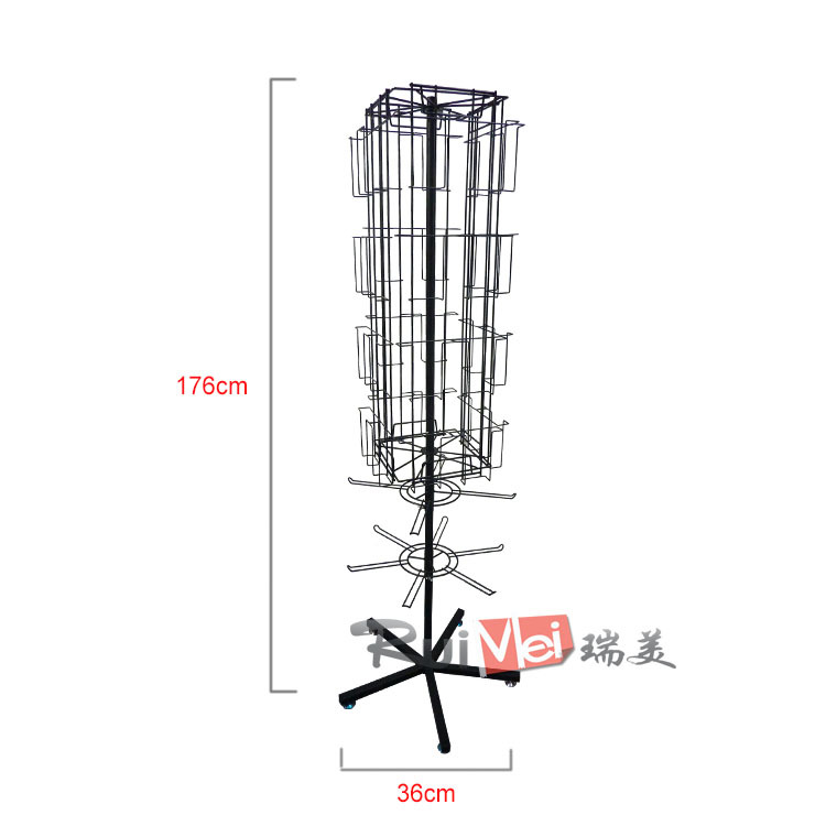 專業定製生產可旋轉雜志鐵架 報刊鐵架 鐵線展架 拆裝移動展示架工廠,批發,進口,代購