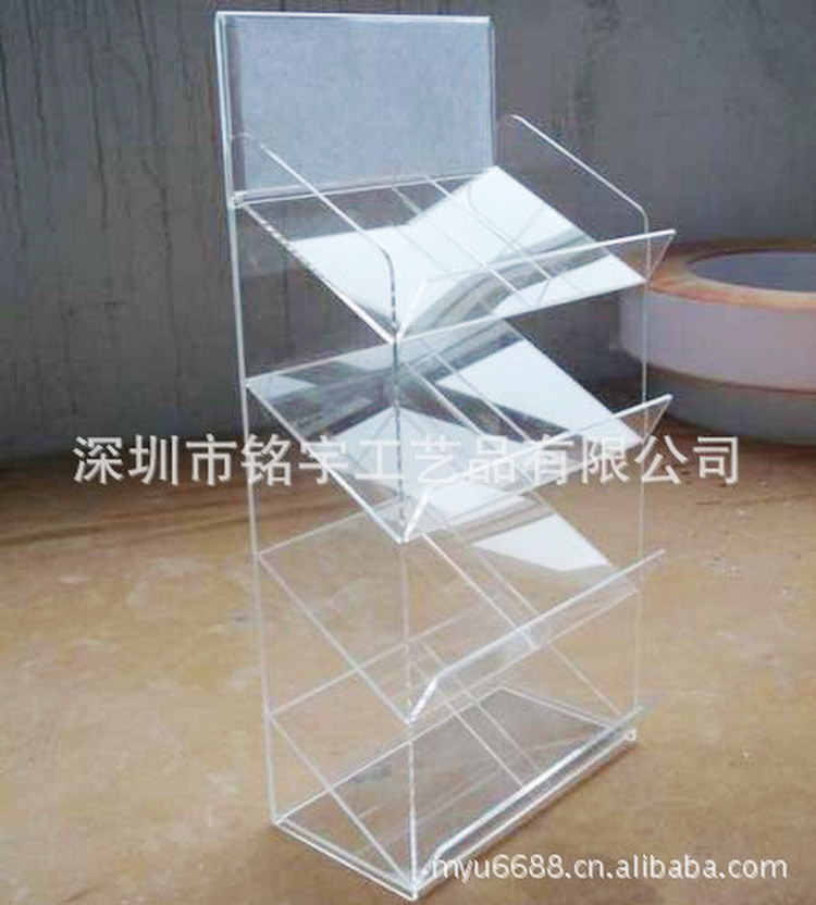 銘宇定製SJ756亞克力報刊架 有機玻璃宣傳書架工廠,批發,進口,代購