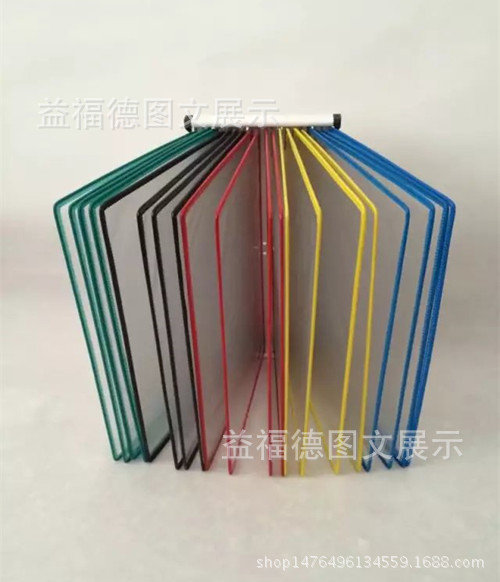A4 20頁工位文件PVC收納透明文件夾掛式展示夾壁掛展示架工廠,批發,進口,代購