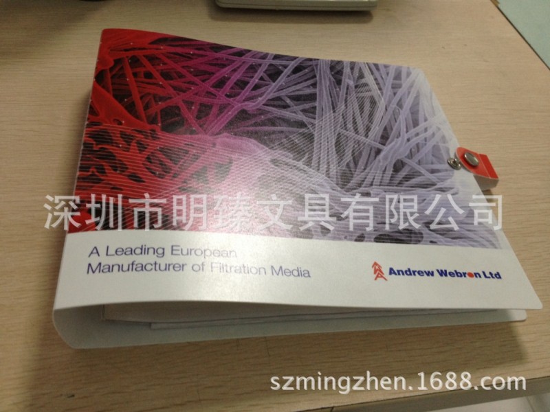 帶按扣PP塑料文件夾，透明文件夾，彩色印刷文件套批發・進口・工廠・代買・代購