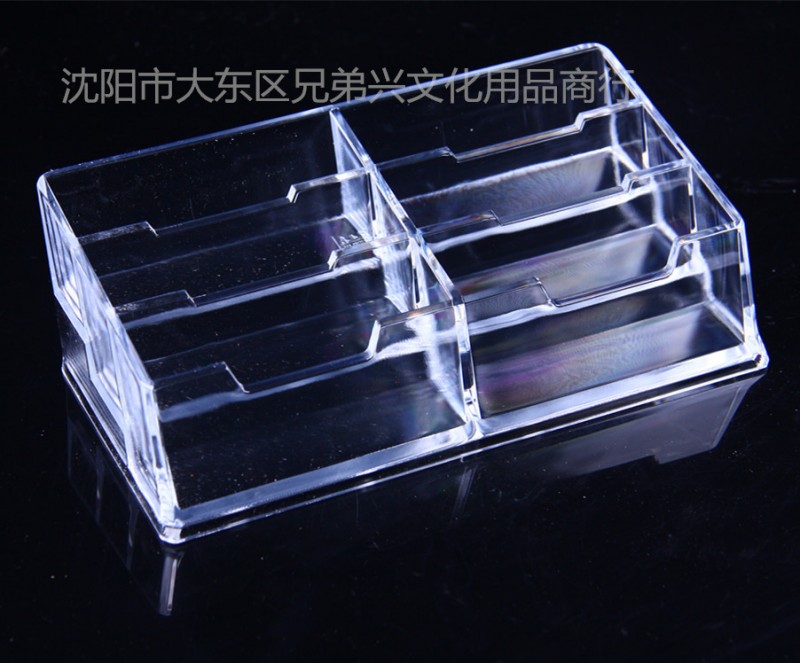 6格有機超透明六格名片盒 名片陳列架 名片座 名片架 名片展示架批發・進口・工廠・代買・代購