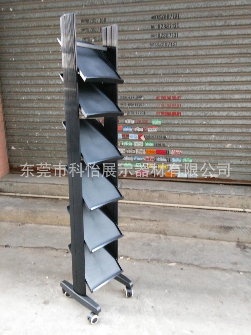生產辦公用品收納6聯文件架 輪式資料架 塑料文件框文件欄工廠,批發,進口,代購
