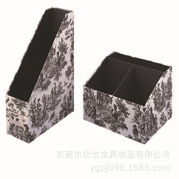 廠傢訂做辦公學習用品高檔皮革文件框 桌麵創意無紡佈收納盒工廠,批發,進口,代購