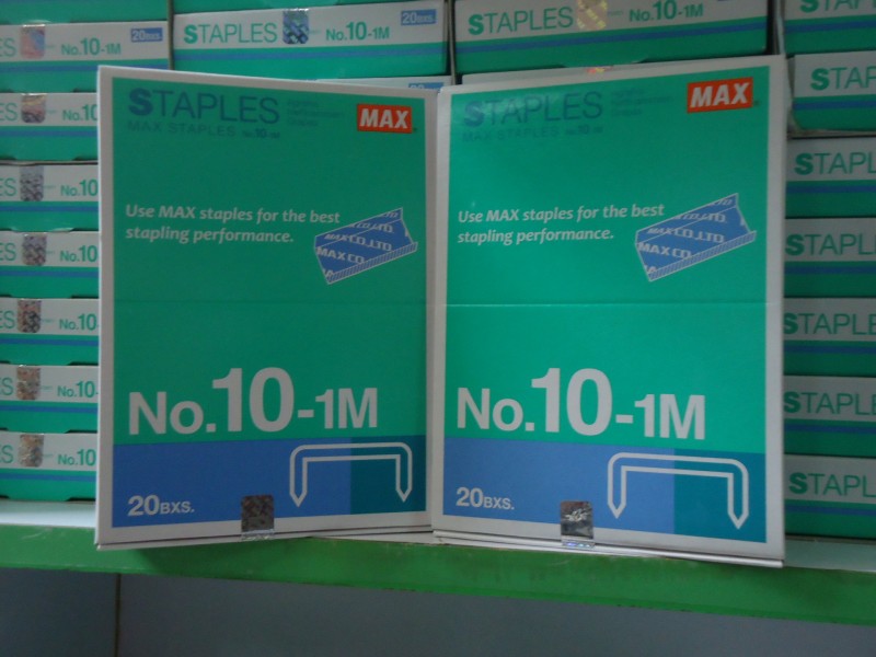 Max美克司10-1M訂書釘#10號訂書針 適用HD-10或10D機 最好10號釘工廠,批發,進口,代購