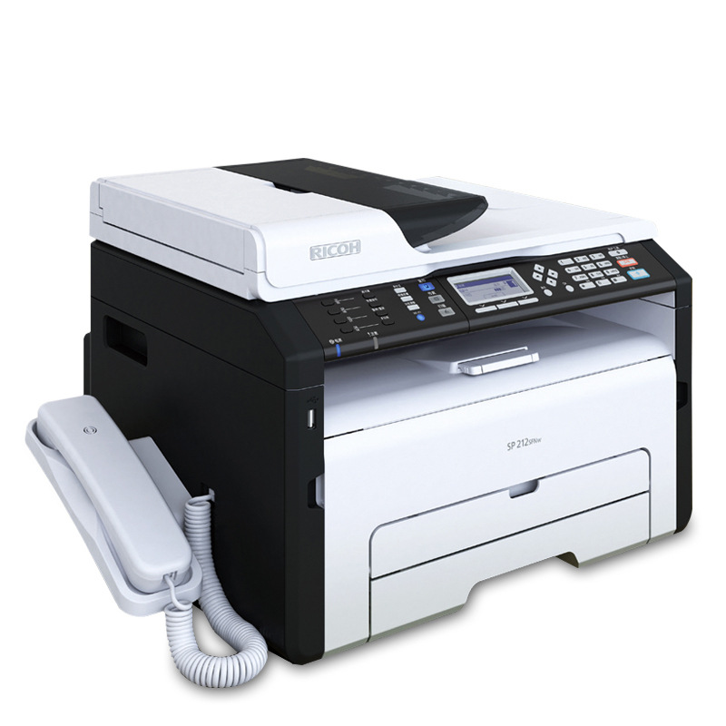 理光SP 212SFNW激光打印機一體機 WIFI打印復印傳真掃描傢用辦公工廠,批發,進口,代購