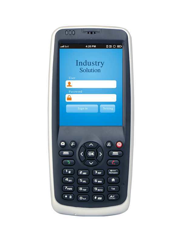 手持機數據采集終端采集器工業級條碼掃描HF RFID13.56M125K工廠,批發,進口,代購