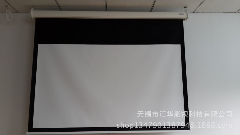 投影幕 銀幕 投影幕佈-手拉掛墻幕 慢回收手拉自鎖幕 自鎖銀幕工廠,批發,進口,代購