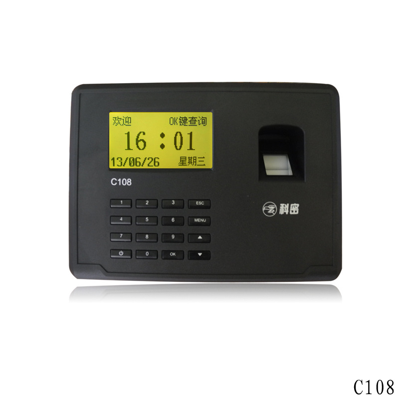 科密C108 指紋考勤機指紋打卡機USB通訊A3考勤軟件工廠,批發,進口,代購