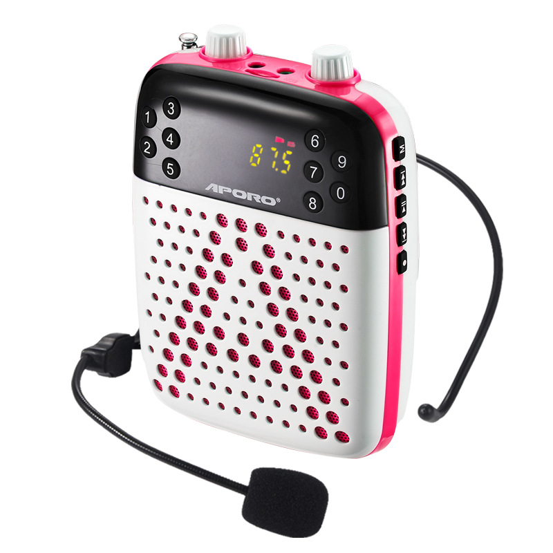 APORO阿波羅T6無線有線兩用擴音器教學小蜜蜂錄音播放插卡隨身碟收音工廠,批發,進口,代購
