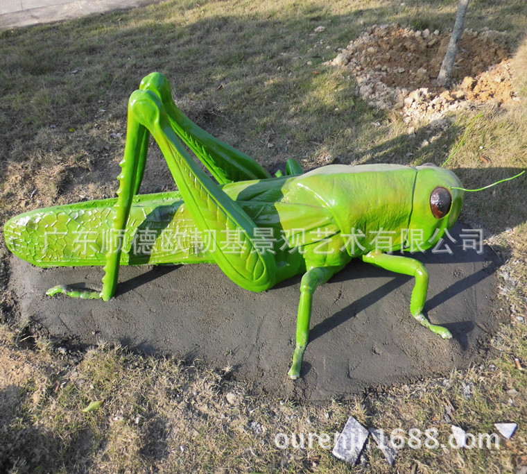 廠傢直供動物玻璃鋼仿真昆蟲模型生物園教學展示用品節肢動物蝗蟲工廠,批發,進口,代購