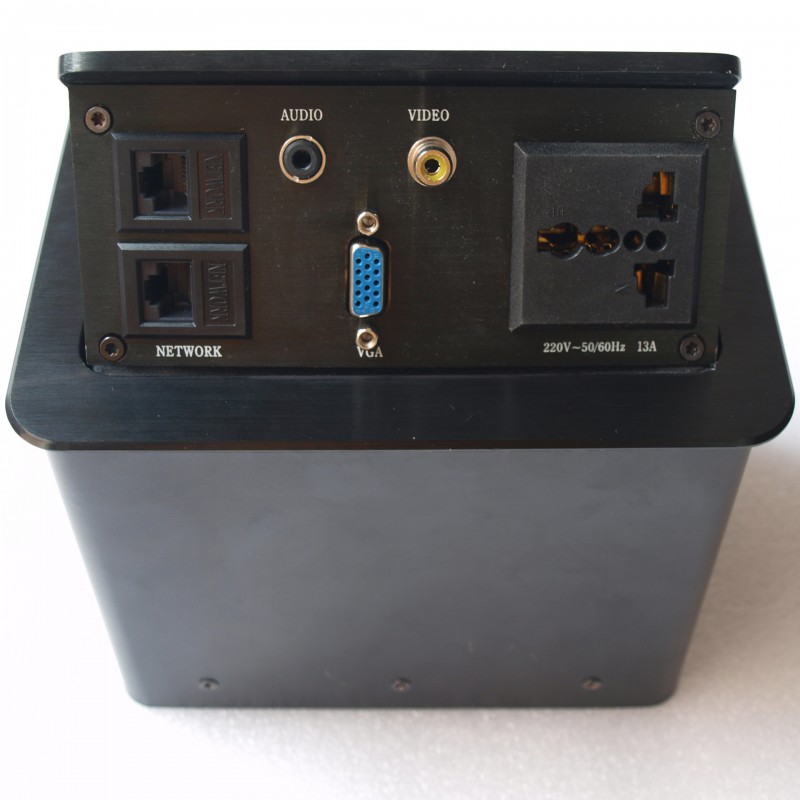 桌麵插座防觸電多用途VGA三角音頻USB歐標多媒體開關轉換正品批發工廠,批發,進口,代購