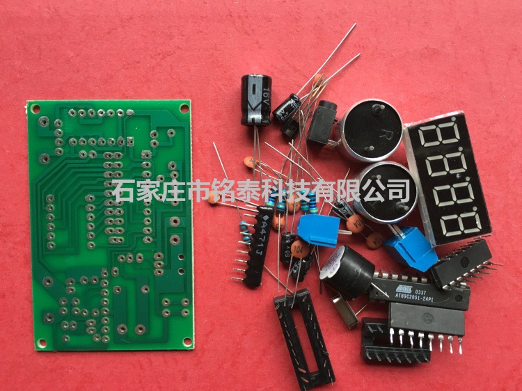 簡易超音波測距機套件 散件 電子技能競賽電子DIY製作實訓器材工廠,批發,進口,代購