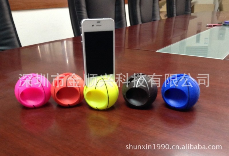 iphone4矽膠足球/籃球矽膠擴音器 定製多款矽膠揚聲器喇叭批發・進口・工廠・代買・代購