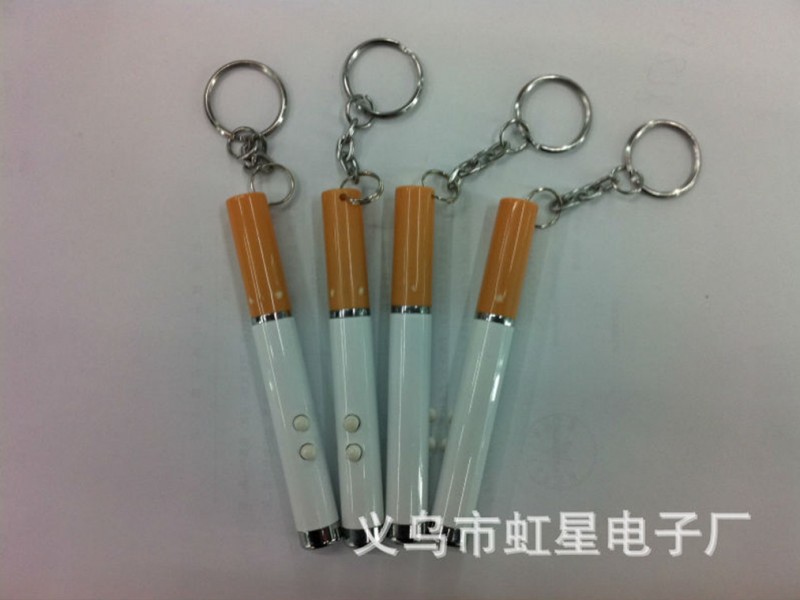 廠傢直銷二合一仿真香煙激光手電筒 激光鑰匙扣手電筒工廠,批發,進口,代購