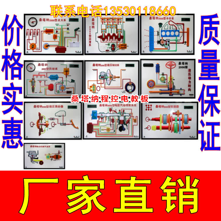 駕校桑塔納全自動程控電教板 10塊 透明發動機整車解剖實物模型工廠,批發,進口,代購
