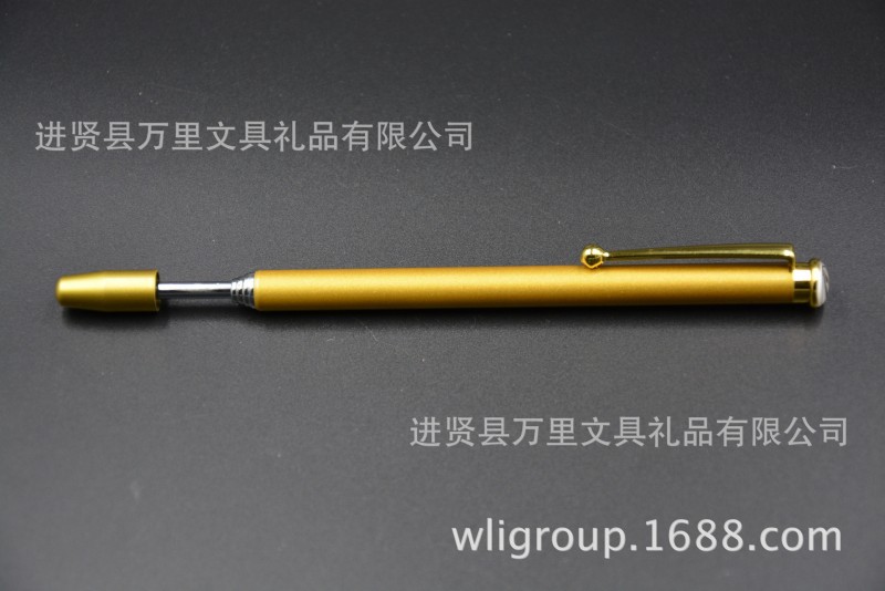 萬裡集團直營七節伸縮教鞭筆 多功能伸縮教鞭 加厚金屬教鞭圓珠筆工廠,批發,進口,代購