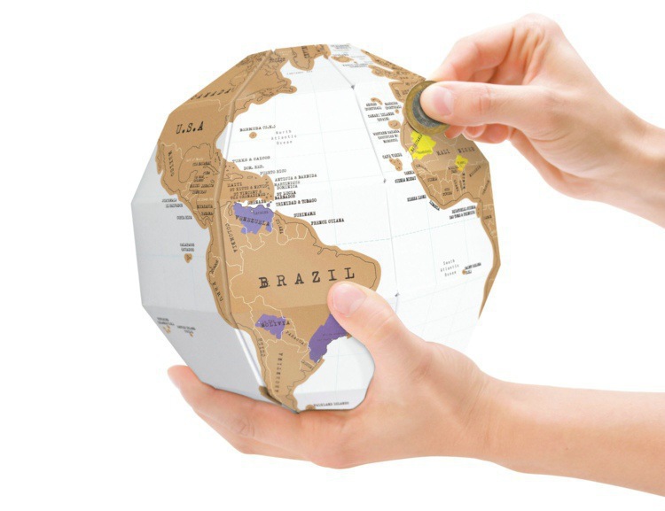 Globe刮刮地圖第二代 地球機DIY組立式世界地圖版本工廠,批發,進口,代購