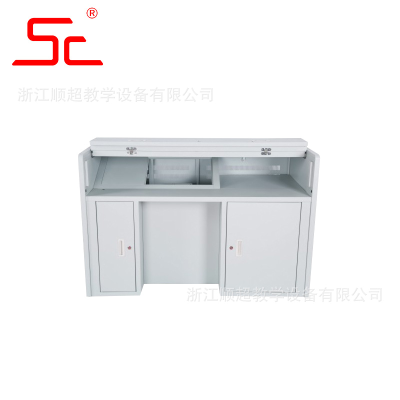 順超廠傢定製多功能教師講臺多媒體教學鋼製講臺電腦講桌批發・進口・工廠・代買・代購