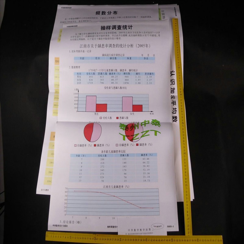 中學數學統計與概率教學掛圖 （6副）初中數學教具 教學機器工廠,批發,進口,代購