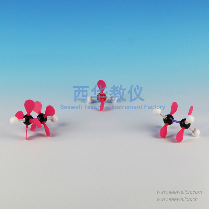 電子雲軌道模型-分子結構模型-電子雲模型（水+乙烯+乙炔）批發・進口・工廠・代買・代購