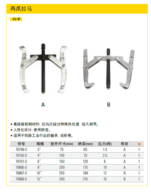 史丹利/STANLEY  8"兩爪拉馬   70866-S批發・進口・工廠・代買・代購