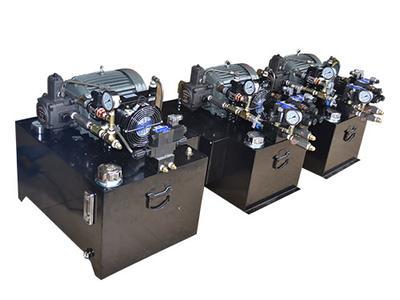 製作小型液壓系統 0.75KW-VP20+風冷 數控卡盤液壓泵站工廠,批發,進口,代購