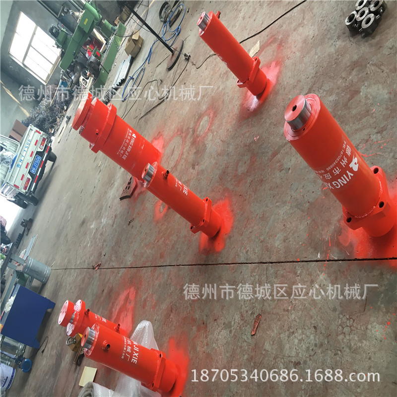 上法蘭液壓油缸定做空心液壓缸分離式大噸位液壓缸200噸現貨批發・進口・工廠・代買・代購