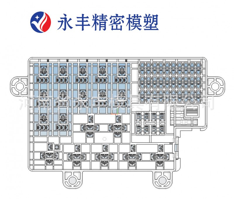 廠傢訂製 汽車配件 傢用電器 精密註塑模具 線速保險盒 設計生產工廠,批發,進口,代購