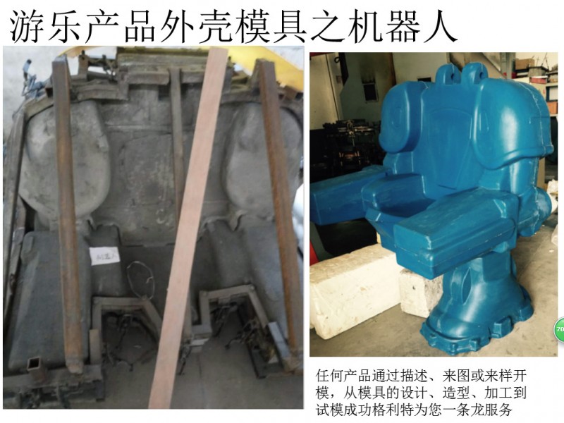 低價定製遊藝滾塑滑滑梯碰碰車搖搖車摩托車機器人樂吧車飛魚模具工廠,批發,進口,代購