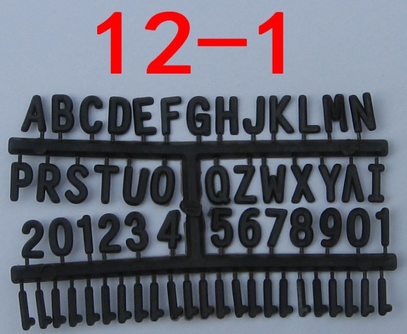 12-1 鑄造模具木模具用塑料數字字母 塑料字字標字號字頭字碼工廠,批發,進口,代購