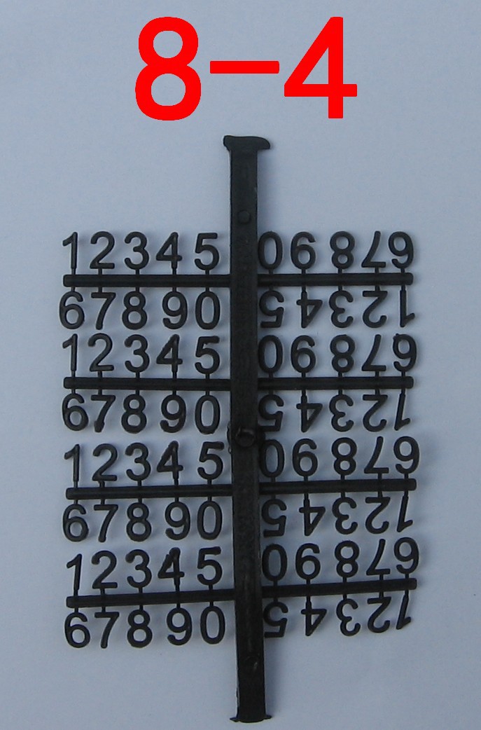 8-4 鑄造木模用塑料字碼 塑料字體木模具字模塑料貼字字標字頭批發・進口・工廠・代買・代購