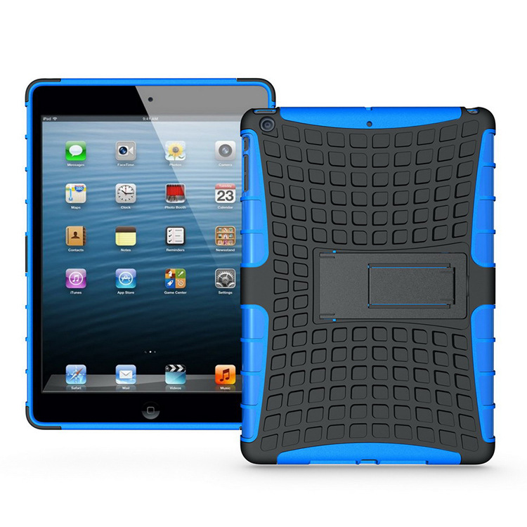 弘旺熱賣款適用於蘋果ipad5/Air 平板殼 噴手感油 自帶機器人支架工廠,批發,進口,代購