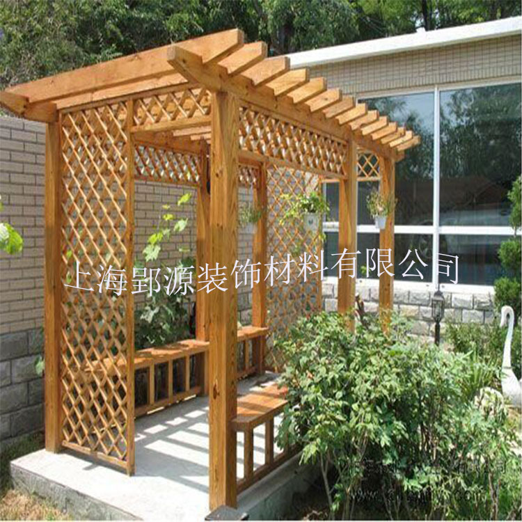 防腐木葡萄架 庭院碳化木花架松木廊架涼亭木屋陽光房爬藤架批發・進口・工廠・代買・代購