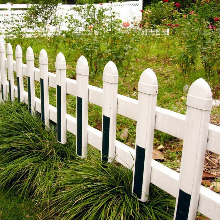 優質公園花池花壇綠化帶草坪護欄白色塑料小柵欄矮籬笆工廠,批發,進口,代購