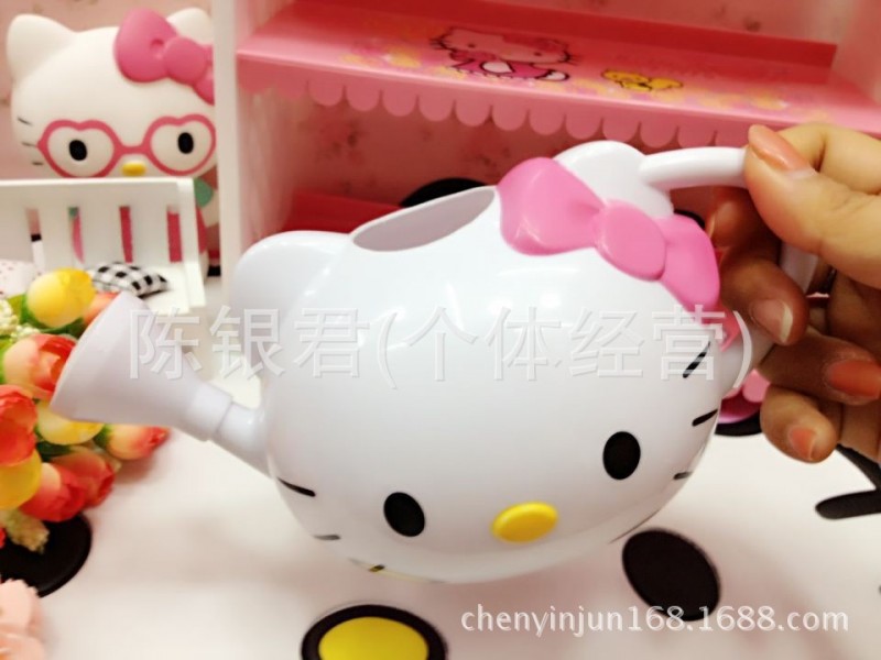 新款 hello Kitty貓頭澆花壺 灑水壺 kt貓淋花壺 多功能園藝工具批發・進口・工廠・代買・代購