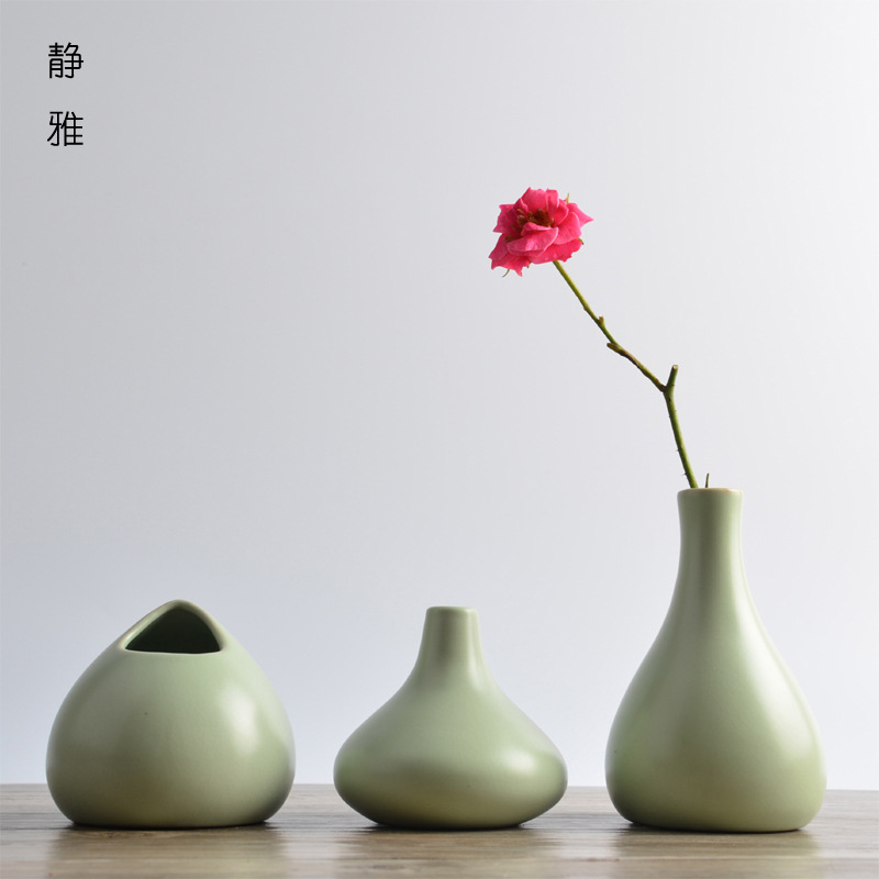 傢居擺設汝窯小花插 迷你型花瓶 花器 陶瓷創意工藝品桌麵擺設批發・進口・工廠・代買・代購