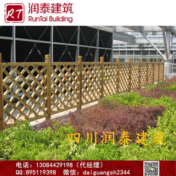 廠傢直銷優質炭化木防腐木園藝柵欄，可定製/承接各式花架製作工廠,批發,進口,代購