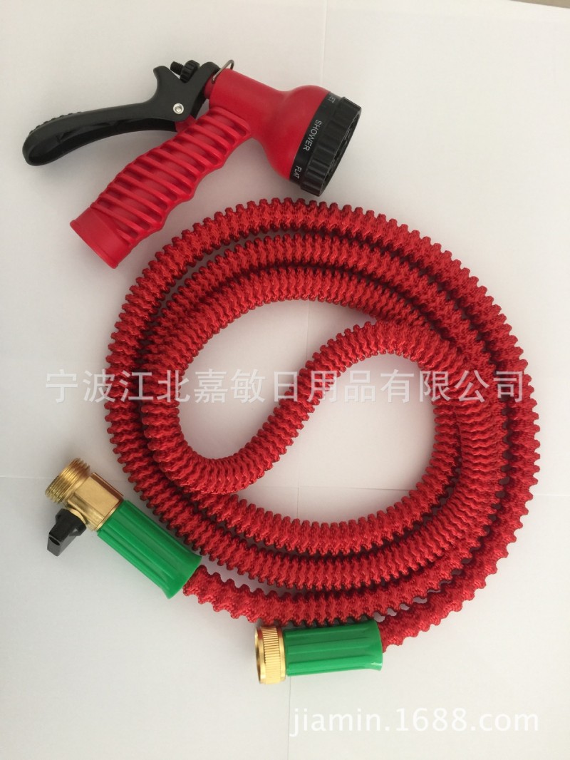 工廠直銷新款花園伸縮水管 拉伸水管 hose 25FT 彈簧水管批發・進口・工廠・代買・代購