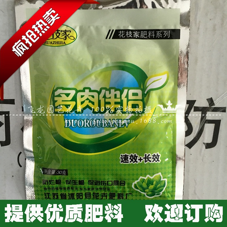 多肉伴侶  多肉專用肥料防爛根促進生根傷口愈合多肉肥料 30g工廠,批發,進口,代購