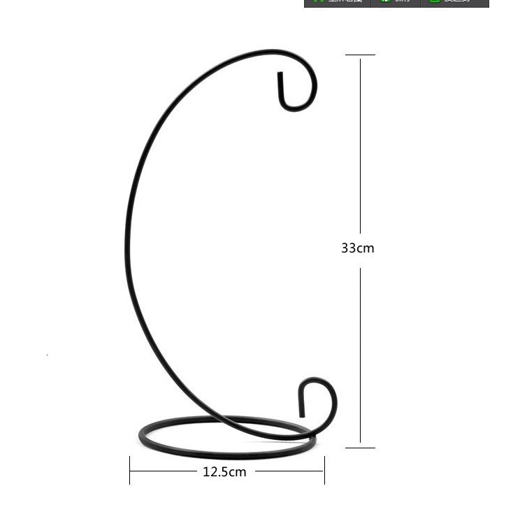 鐵線 微景33cm 吊瓶支架掛架 懸掛花架 懸掛鐵架掛鉤 diy批發・進口・工廠・代買・代購