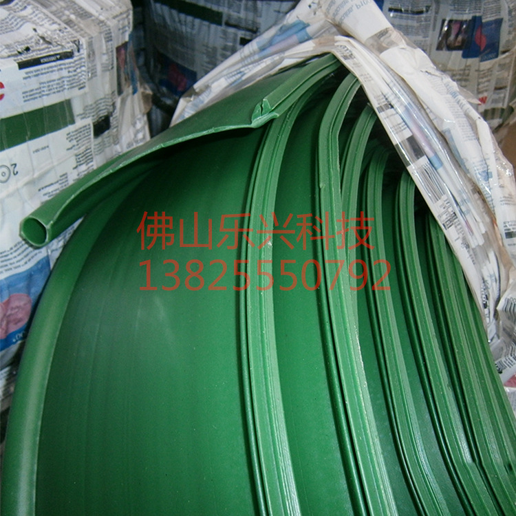 園林規劃隔離帶 綠化專用註塑草石隔離帶 綠色塑料膠帶管現貨批發工廠,批發,進口,代購