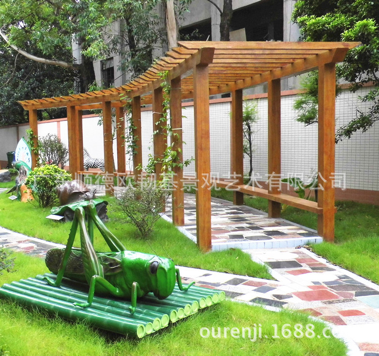 廠價直銷戶外傢具庭院防腐木屋涼亭葡萄架實木花園爬藤架花架工廠,批發,進口,代購