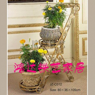 鐵藝花架花盆架花瓶架置物架 自行車花架工廠,批發,進口,代購