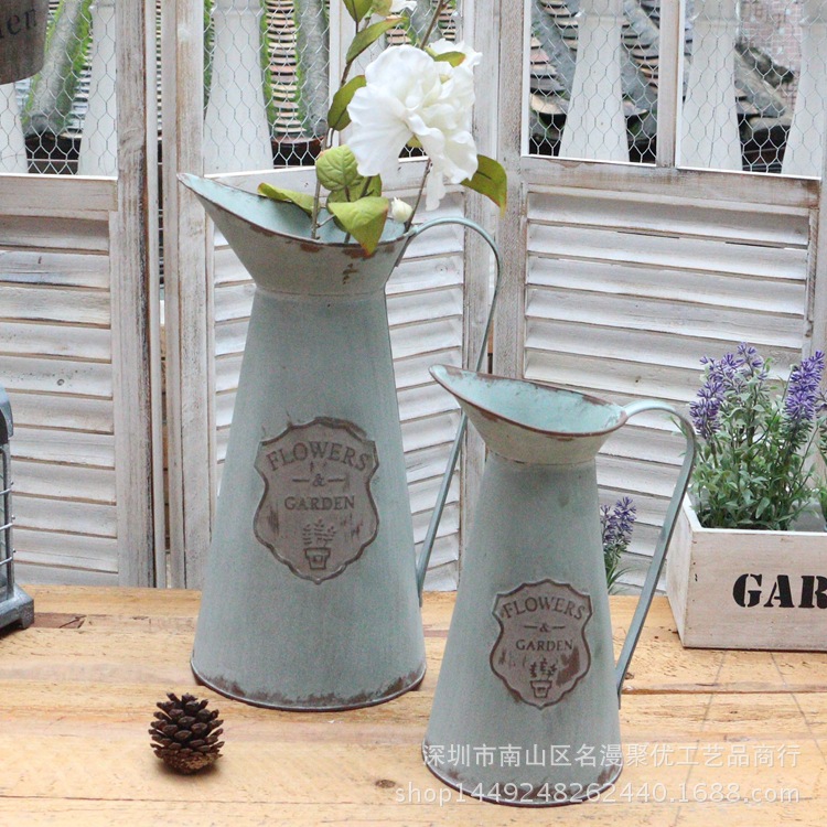 工廠直銷復古鐵皮花桶 花盆花店鐵桶花盆花器 乾花鮮花插花桶工廠,批發,進口,代購
