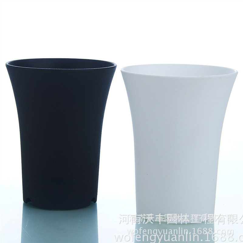 加高加厚  塑料花盆 萬象盆 高腰盆 黑色磨砂 多肉球根類用工廠,批發,進口,代購