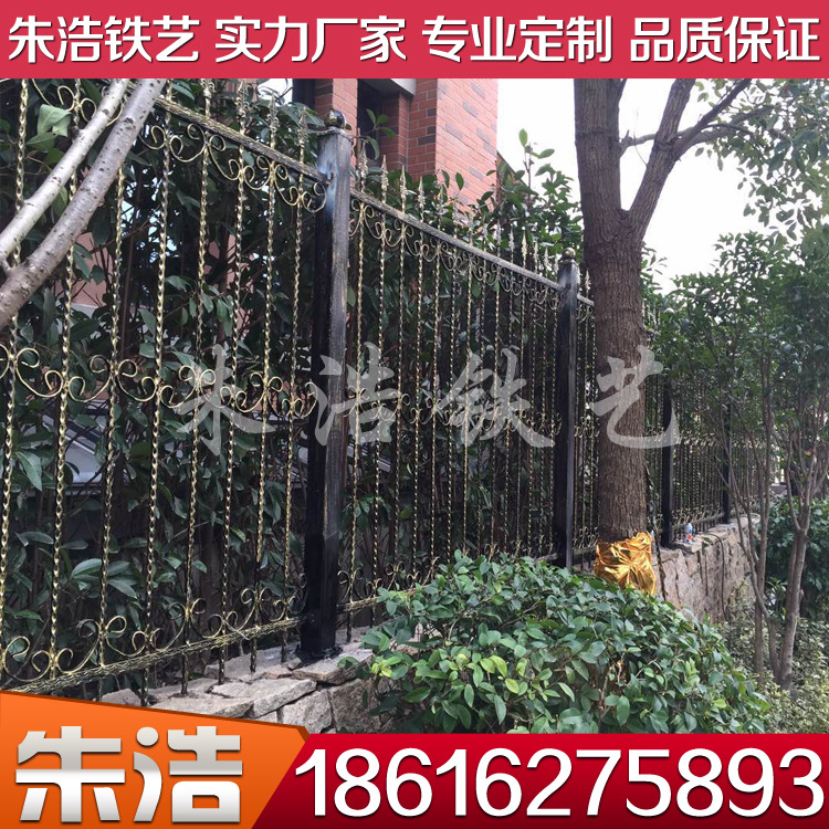 上海朱浩鐵藝廠傢 製作安裝別墅、小區、花園歐式鐵藝圍欄護欄工廠,批發,進口,代購