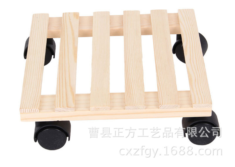 花臺木質滑輪便利花臺實木景觀放置臺擺放置物滑輪臺子板條簡易臺工廠,批發,進口,代購