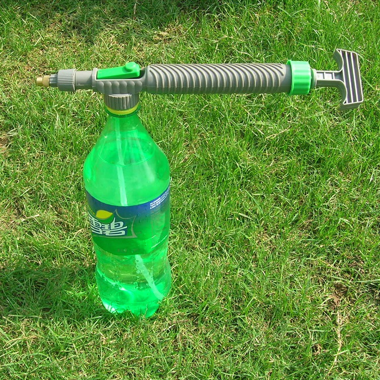 條紋可樂瓶噴頭噴霧器往復式噴水器 園藝澆花 手動拉桿飲料瓶通用工廠,批發,進口,代購