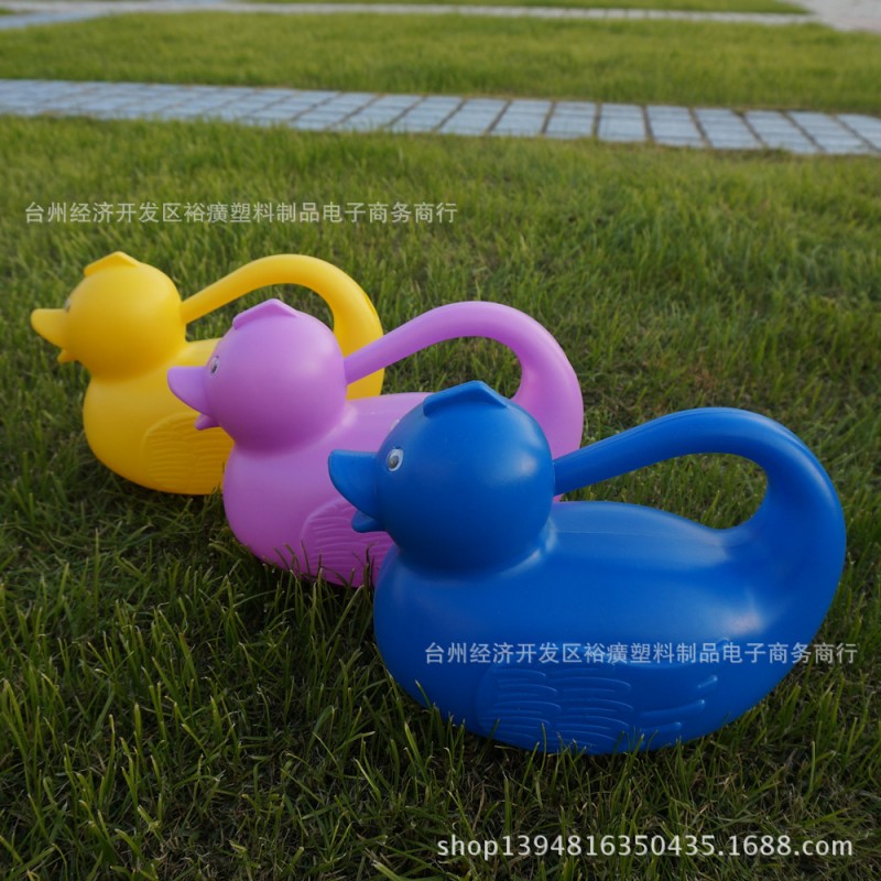 兒童沙灘玩具1.8升卡通鴨子小水壺 澆花壺 加厚灑水壺塑料批發工廠,批發,進口,代購