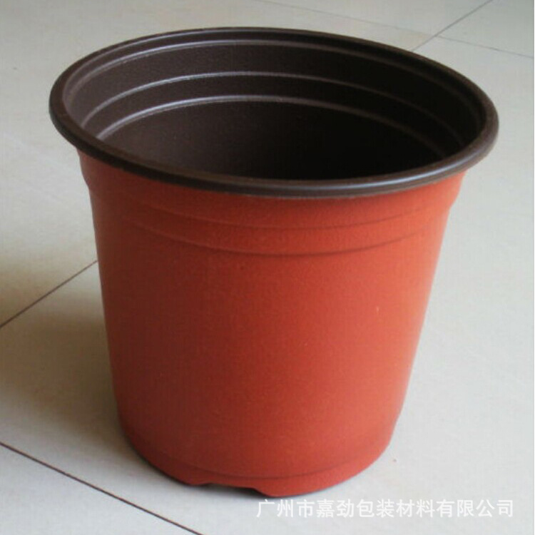 【廠傢現貨批發直銷】園林資材用品雙色塑料花盆 育苗盆 園藝花盆工廠,批發,進口,代購